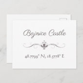 Bojnice Castle Latitude Longitude Briefkaart (Voorkant / Achterkant)