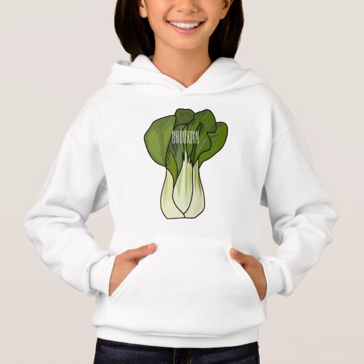 Bok choy cartoon illustratie (Voorkant)