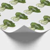 Bok choy cartoon illustratie cadeaupapier (Hoek)