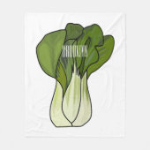 Bok choy cartoon illustratie fleece deken (Voorkant)