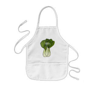 Bok choy cartoon illustratie kinder schort