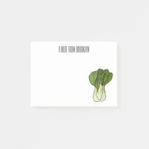 Bok choy cartoon illustratie post-it® notes