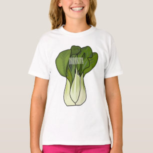 Bok choy cartoon illustratie t-shirt