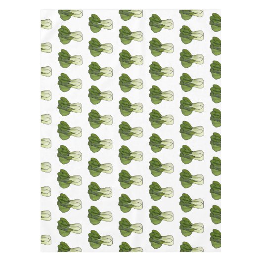 Bok choy cartoon illustratie tafelkleed (Voorkant)