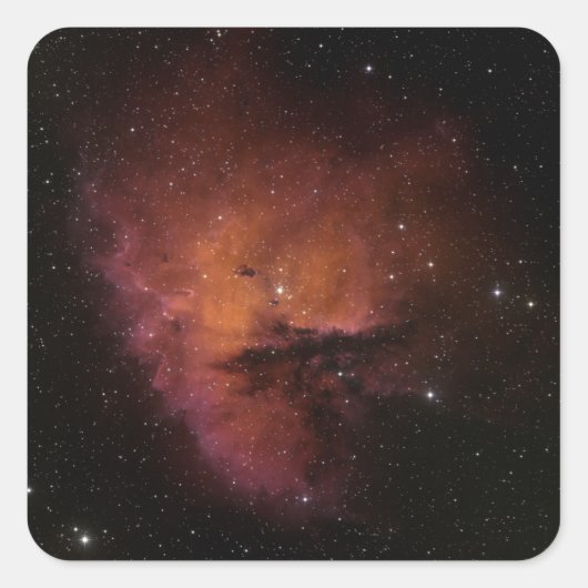 Bok Globules in NGC 281 Vierkante Sticker (Voorkant)