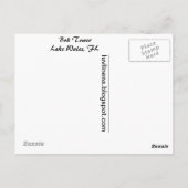 Bok Tower Briefkaart (Achterkant)