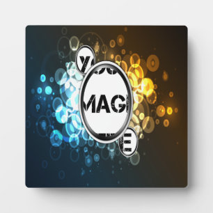 Bokeh 3 de Ontworpen Abstracte Plaque van de Kunst Fotoplaat