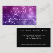 Bokeh 8 (musique ou le DJ) cartes de visite (Devant / Derrière)