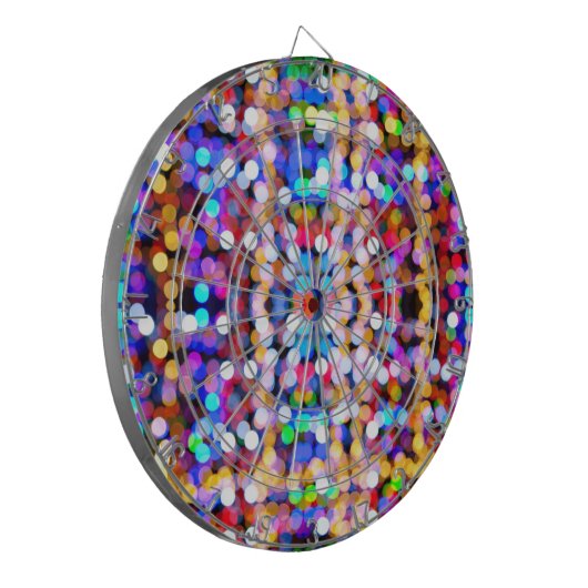 Bokeh Art Dartbord (Voorkant Links)