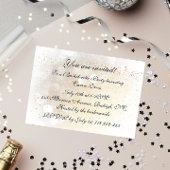 Bokeh Bachelorette Party Kaart