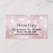 Bokeh Beauty Salon Make-up Artiest Lash Extensions Visitekaartje (Achterkant)