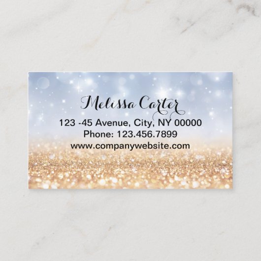 Bokeh Beauty Salon Make-up Artiest Lash Extensions Visitekaartje (Achterkant)