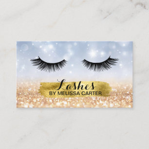 Bokeh Beauty Salon Make-up Artiest Lash Extensions Visitekaartje