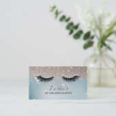 Bokeh Beauty Salon Make-up Artiest Lash Extensions Visitekaartje (Staand voorkant)
