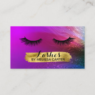 Bokeh Beauty Salon Make-up Artiest Lash Extensions Visitekaartje