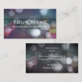 Bokeh Carte de visite (Devant / Derrière)