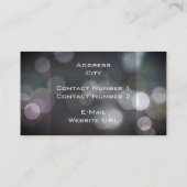 Bokeh Carte de visite (Dos)