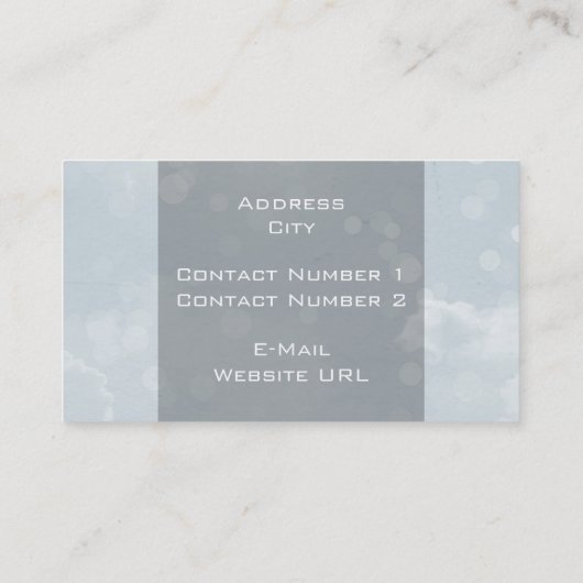 Bokeh Carte de visite (Dos)