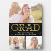 Bokeh Collage ÉDITABLE Plaque de graduation de cou (Devant)