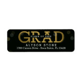 Bokeh Collage - Étiquette de graduation couleur mo (Devant)