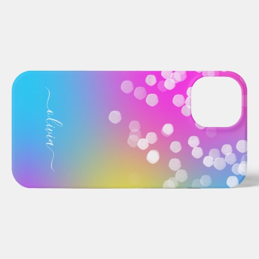 Bokeh Colorful Gradient iPhone Hoesje (Achterkant horizontaal)