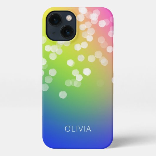 Bokeh Colorful Gradient iPhone Hoesje (Achterkant)