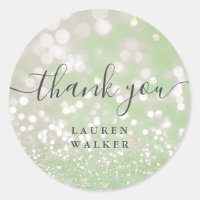 bokeh crystal glitter monogram dank u Sticker