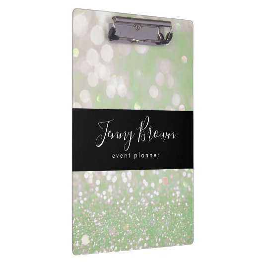 bokeh crystal glitter pastel monogram Klembord (Rechts)