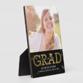 Bokeh EDITABLE COLOR Afstuderen Keepomwille Plaque Fotoplaat (Zijkant)