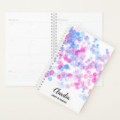 Bokeh, effet points bleu rose | Personnalisé (Devant avec enveloppe)