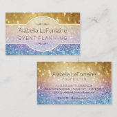 Bokeh Elegant Événements Carte de visite Parties s (Devant / Derrière)