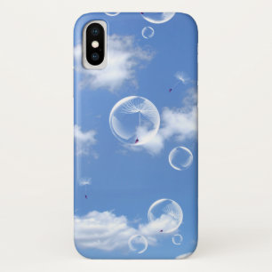 Bokeh en Bubbles Dandelion sky iPhone X Hoesje