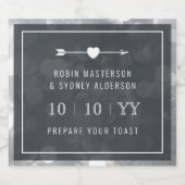 Bokeh | Enregistrer La Date | Étiquette de bière | (Étiquettes simples)