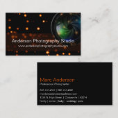 Bokeh et carte de visite D14 de photographe de (Devant / Derrière)