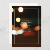 Bokeh Faire-part de mariage (Devant / Derrière)