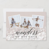 Bokeh Flare | Carte de collage photo de vacances (Devant)