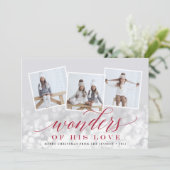 Bokeh Flare | Carte de collage photo de vacances (Debout devant)