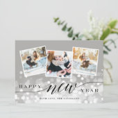 Bokeh Flare | Carte de collage photo pour le Nouve (Debout devant)