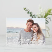 Bokeh Flare | Carte photo de vacances de voeux per (Debout devant)