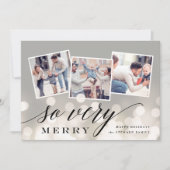 Bokeh Flare | Vakantie Fotocollagekaart Feestdagenkaart (Voorkant)