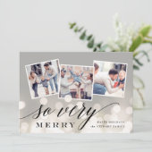 Bokeh Flare | Vakantie Fotocollagekaart Feestdagenkaart (Staand voorkant)