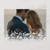 Bokeh Flare Wedding Foto Dank je Briefkaart (Voorkant)