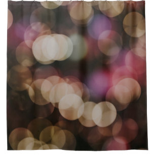 Bokeh-fotografie van lichten douchegordijn