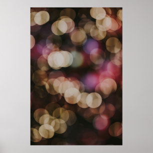 Bokeh-fotografie van lichten poster