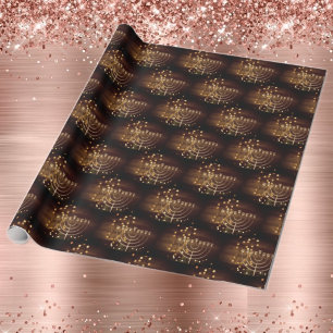 🕎 Bokeh Hanukkah Menorah Cadeaupapier