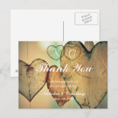 Bokeh Hearts Carte de remerciements (Devant / Derrière)