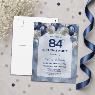 Bokeh Lichten 84e Glitterballonnen Verjaardagsfees Briefkaart