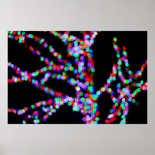 Bokeh-lichten Poster (Voorkant)