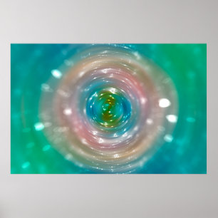 Bokeh light, het schijnen van blur vleklichten op poster