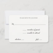 Bokeh Lights Black en White RSVP (Achterkant)